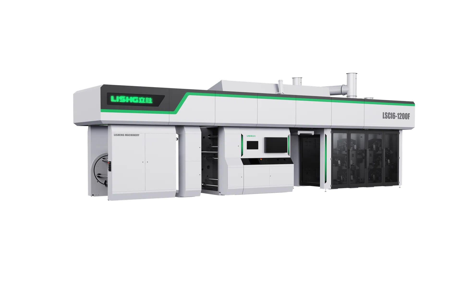 6 color gearless ci flexographic printing machine for flexible packaging