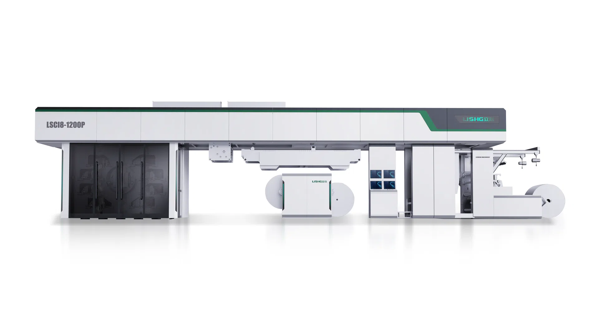 8 Color Full Servo Gearless CI Flexographic Printing Machine for Paper Packaging