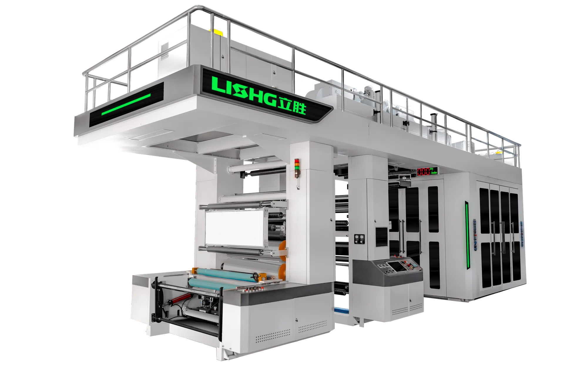 8 Color Sleeve Type Gear Driven CI Flexographic Printing Machine